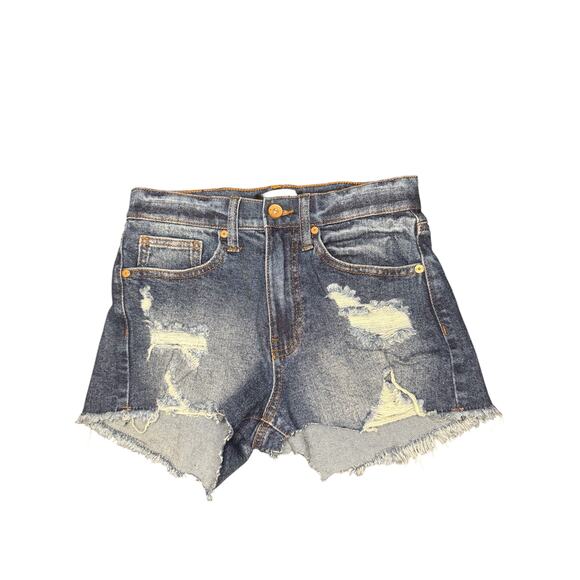 Kendall + Kylie The Icon Shorts Denim, Cutoff, Stretch Cotton Blend Size 0/24 - Picture 1 of 4